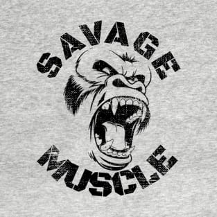 SAVAGE MUSCLE GORILLA BODYBUILDING T-Shirt